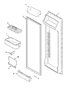 07 - Fresh Food Inner Door parts for Admiral Refrigerator KG66U920 from AppliancePartsPros.com