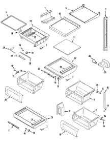 11 - Shelves & Accessories parts for Admiral Refrigerator KG66U920 from AppliancePartsPros.com