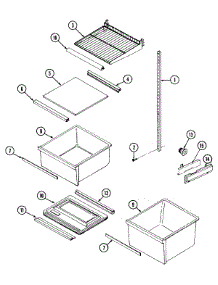 07 - Shelves & Accessories parts for Admiral Refrigerator KGU5700BS from AppliancePartsPros.com