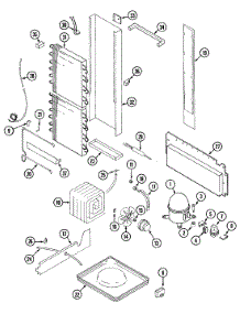 08 - Unit Compartment & System parts for Admiral Refrigerator KGU5700BS from AppliancePartsPros.com