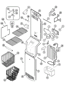05 - Freezer Compartment parts for Admiral Refrigerator KGU57990KD from AppliancePartsPros.com