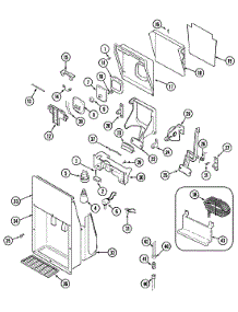 07 - Ice & Water Dispenser parts for Admiral Refrigerator KGU6650 from AppliancePartsPros.com