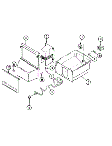 08 - Ice Bin parts for Admiral Refrigerator KGU6650 from AppliancePartsPros.com