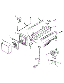 11 - Ice Maker parts for Admiral Refrigerator KGU66920 from AppliancePartsPros.com