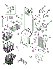 05 - Freezer Compartment parts for Admiral Refrigerator KGU6695 from AppliancePartsPros.com