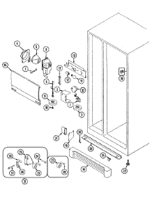 04 - Fresh Food Compartment parts for Admiral Refrigerator KGU6700BS from AppliancePartsPros.com
