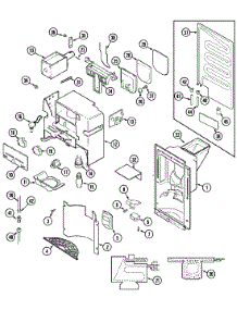 07 - Ice & Water Dispenser parts for Admiral Refrigerator KGU6700BS from AppliancePartsPros.com