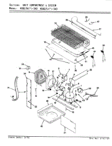 03 - Unit Compartment & System parts for Admiral Refrigerator KRB17LN3A3 / BF30A from AppliancePartsPros.com