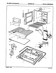 02 - Freezer Compartment parts for Maytag Refrigerator KRB18HA3W3 / 9D35A from AppliancePartsPros.com