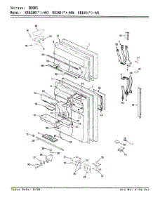 02 - Doors parts for Maytag Refrigerator KRB18KA4W3 / AF42A from AppliancePartsPros.com