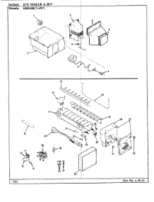 06 - Ice Maker & Bin parts for Maytag Refrigerator KRB18KA4W3 / BF42A from AppliancePartsPros.com