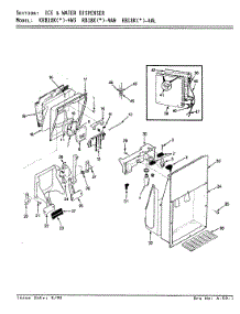 03 - Ice & Water Dispenser parts for Maytag Refrigerator KRB18KN4W3 / AF42A from AppliancePartsPros.com