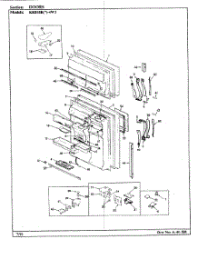 02 - Doors parts for Maytag Refrigerator KRB18KN4W3 / BF42A from AppliancePartsPros.com
