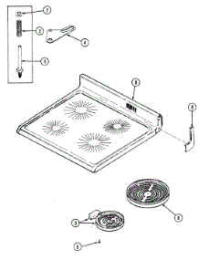 05 - Top Assy. parts for Norge Range L3527XRB from AppliancePartsPros.com