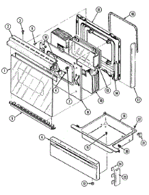 03 - Door / Drawer parts for Norge Range L3581VUV from AppliancePartsPros.com