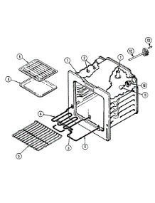 04 - Oven parts for Norge Range L3581VUV from AppliancePartsPros.com