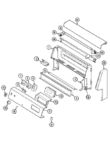 02 - Control Panel parts for Norge Range L3581XRA from AppliancePartsPros.com