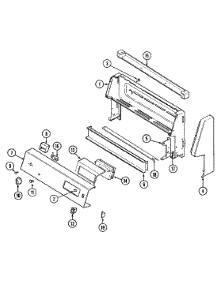 02 - Control Panel parts for Norge Range L3872XRA from AppliancePartsPros.com