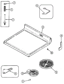 06 - Top Assembly parts for Norge Range L3878XVA from AppliancePartsPros.com
