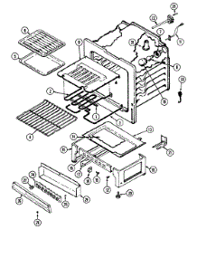 04 - Oven parts for Norge Range L3882XVW from AppliancePartsPros.com