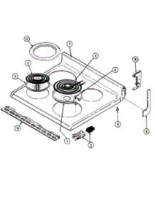 05 - Top Assembly parts for Norge Range L3882XVW from AppliancePartsPros.com