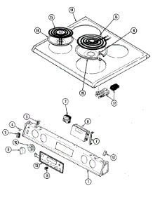 05 - Top Assembly parts for Norge Range L6892VRV from AppliancePartsPros.com