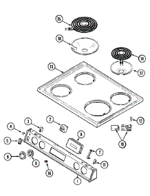 05 - Top Assembly parts for Norge Range L6892VVV from AppliancePartsPros.com