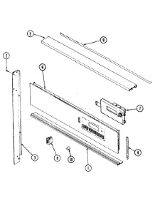 02 - Control Panel parts for Norge Oven L9875XVB from AppliancePartsPros.com
