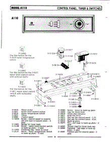 05 - Control Panel,Timer & Switches (A110) parts for Maytag Washer LA110 from AppliancePartsPros.com