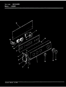 03 - Control Panel (Rev. E-F) parts for Admiral Dryer LA2000 from AppliancePartsPros.com
