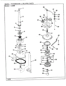 07 - Transmission & Related Parts (Rev. G-L) parts for Admiral Dryer LA2000 from AppliancePartsPros.com