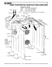 02 - Cbnt,Water Inj & Valve,Hoses & Frt Panel parts for Maytag Washer LA209 from AppliancePartsPros.com