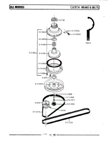 03 - Clutch, Brake & Belts parts for Maytag Washer LA209 from AppliancePartsPros.com