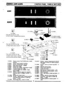 04 - Control Panel, Timer & Switches parts for Maytag Washer LA209 from AppliancePartsPros.com