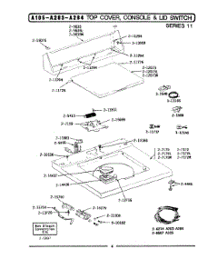 07 - Top Cover, Console & Lid Switch (Ser 11) parts for Maytag Washer LA283 from AppliancePartsPros.com