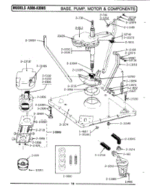 02 - Base, Pump, Motor & Components parts for Maytag Washer LA308S from AppliancePartsPros.com