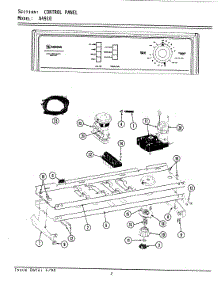 04 - Control Panel parts for Maytag Washer LA4910 from AppliancePartsPros.com