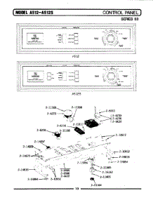 04 - Control Panel parts for Maytag Washer LA512S from AppliancePartsPros.com