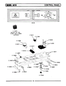 04 - Control Panel (A613) parts for Maytag Washer LA613 from AppliancePartsPros.com