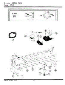 04 - Control Panel parts for Maytag Washer LA7400 from AppliancePartsPros.com