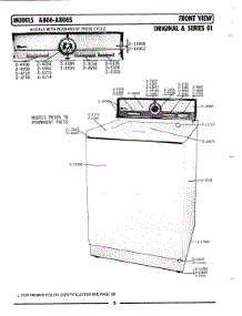 06 - Front View parts for Maytag Washer LA806S from AppliancePartsPros.com