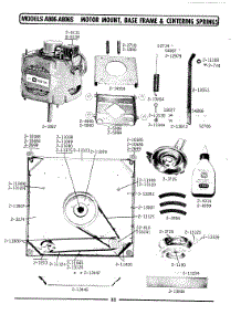 08 - Motor Mount, Base Frame & Centering Sprs parts for Maytag Washer LA806S from AppliancePartsPros.com