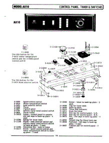 04 - Control Panel,Timer & Switches (A810) parts for Maytag Washer LA810 from AppliancePartsPros.com