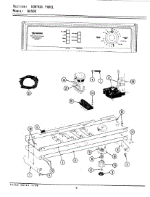 04 - Control Panel parts for Maytag Washer LA8500 from AppliancePartsPros.com