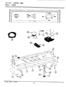 04 - Control Panel parts for Maytag Washer LA8520 from AppliancePartsPros.com
