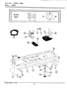 04 - Control Panel parts for Maytag Washer LA9200 from AppliancePartsPros.com