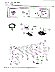 04 - Control Panel parts for Maytag Washer LA9300 from AppliancePartsPros.com