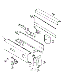 03 - Control Panel parts for Admiral Washer LAT1000AKE from AppliancePartsPros.com