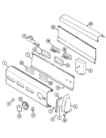 03 - Control Panel parts for Admiral Washer LAT2000GGE from AppliancePartsPros.com