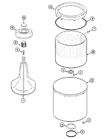 06 - Tub parts for Admiral Washer LAT2000GGE from AppliancePartsPros.com